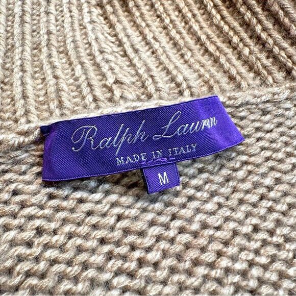 Ralph Lauren Collection Pre-Fall 2015 Camel Cashmere Blend Turtleneck Sweater - Picture 12 of 16